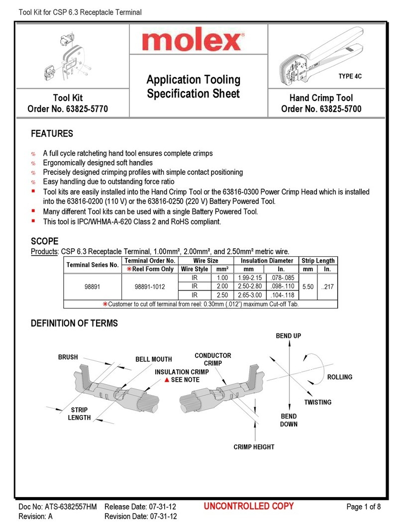 molex 63825-5770 User manual