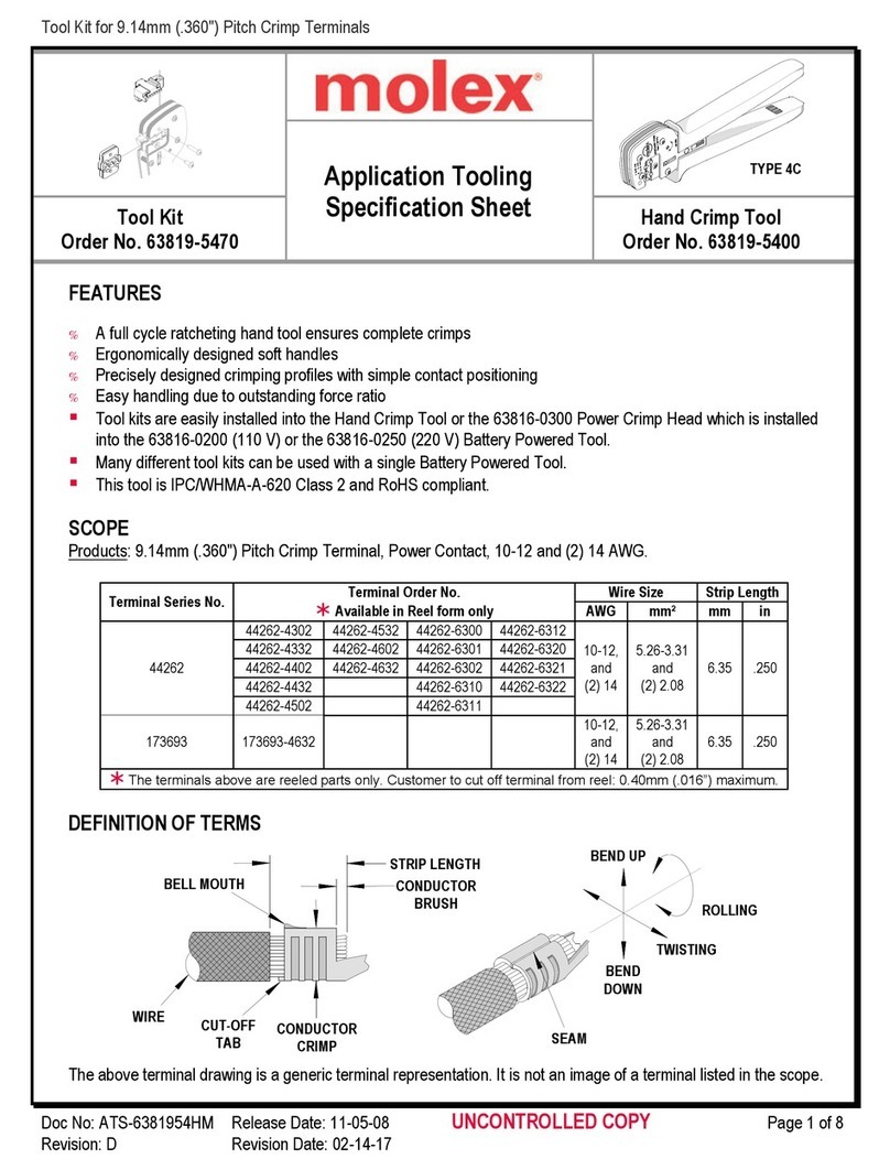 molex 207129 Series Specification sheet