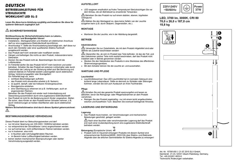 SLV SL-2 operating manual