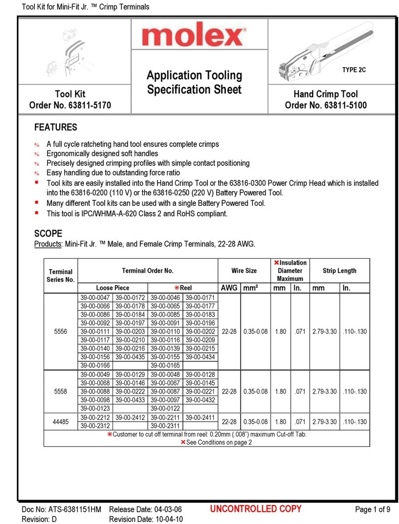 molex 207129 Series Specification sheet