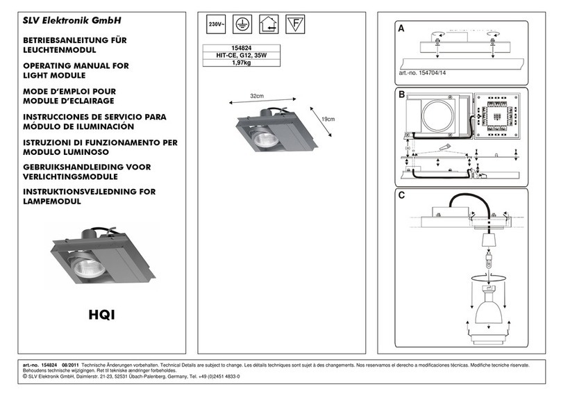 SLV Elektronik HQI operating manual