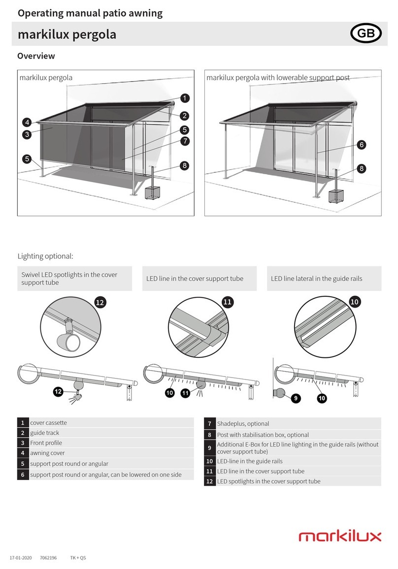 Markilux markilux pergola operating manual
