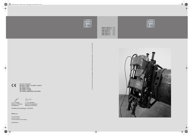 Fein RSG Ex 1500 A Series User manual