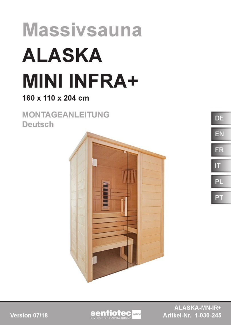 Harvia sentiotec ALASKA MINI INFRA+ Instructions for installation and use Harvia sentiotec ALASKA MINI INFRA+ Instructions for installation and use