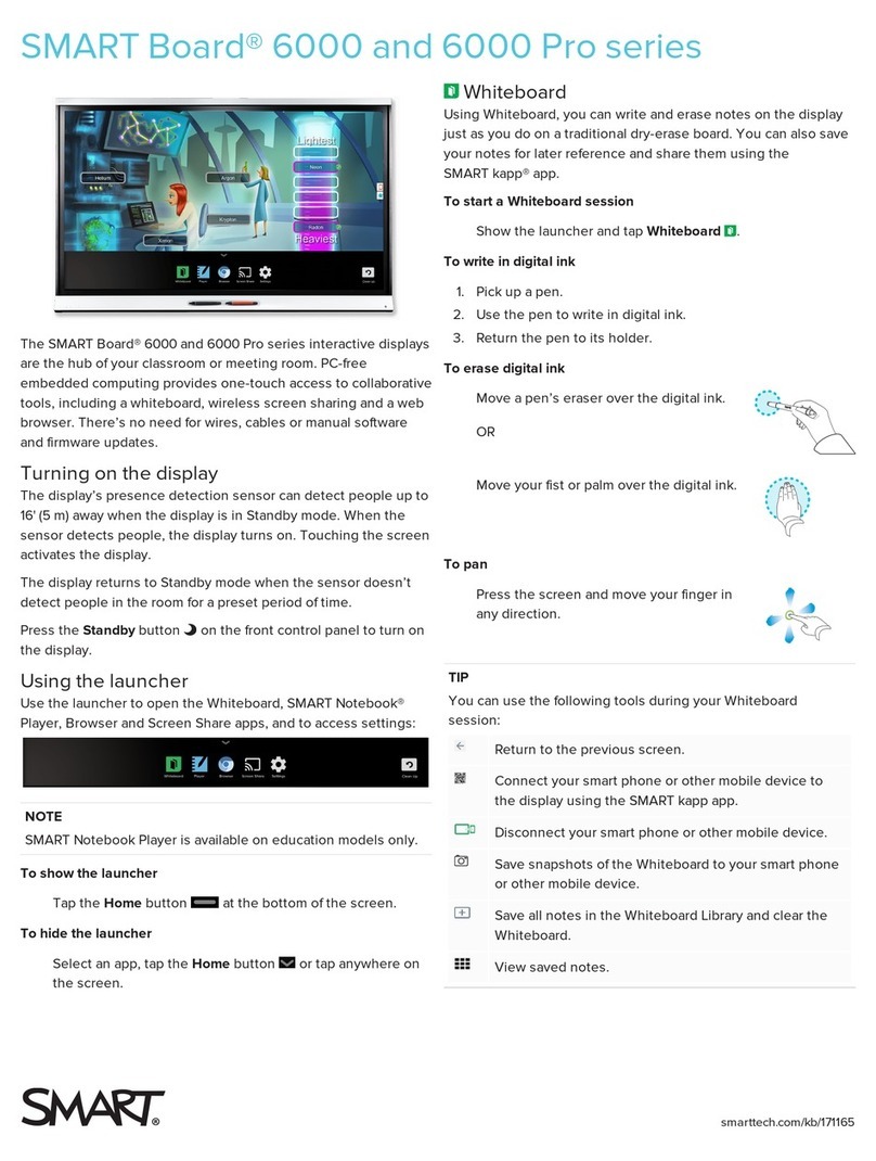 SMART Board 6000 Series User manual