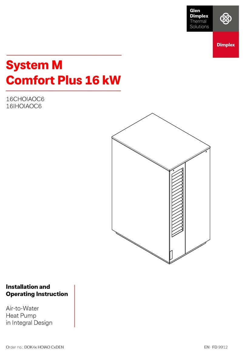 Glen Dimplex System M Comfort Plus 16 kW Installation and operating instructions