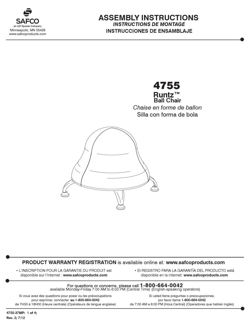 LDI Spaces Safco Runtz 4755 User manual LDI Spaces Safco Runtz 4755 User manual