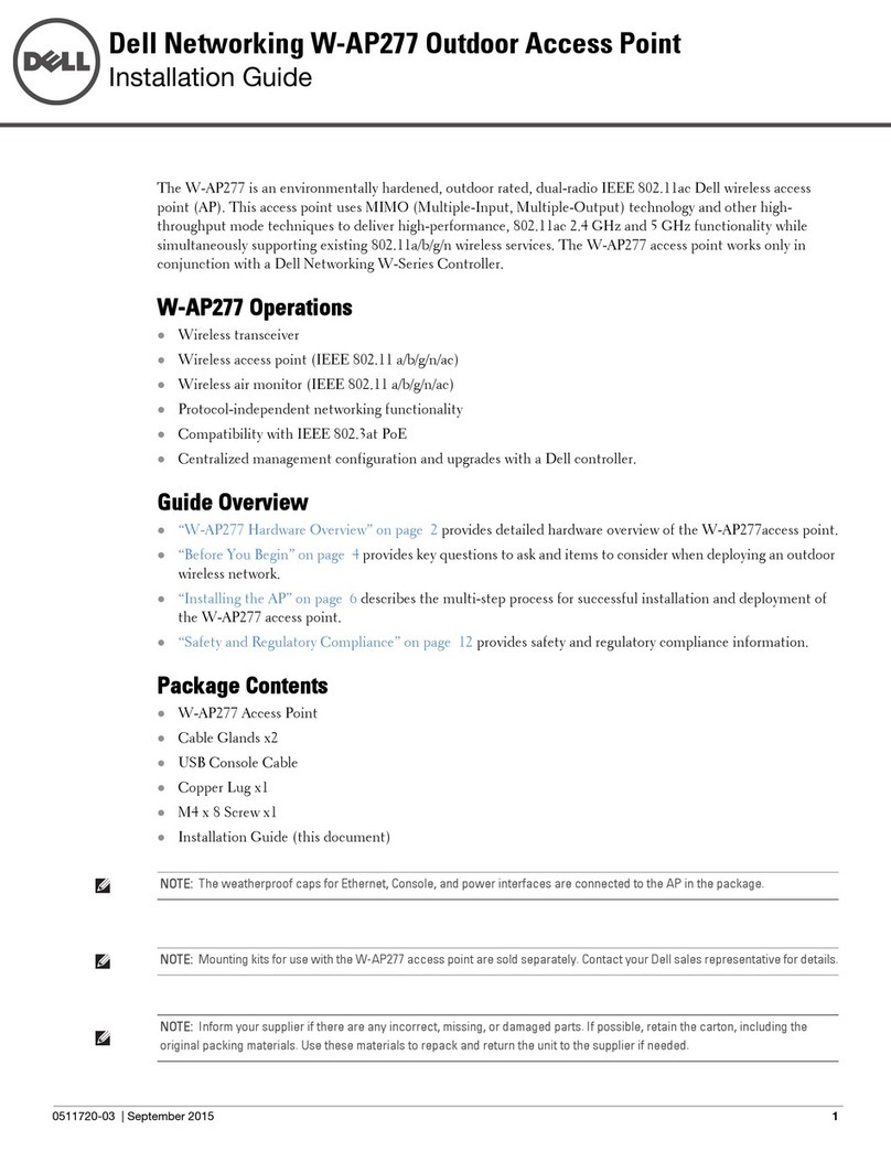 Dell W-AP277 installation guide