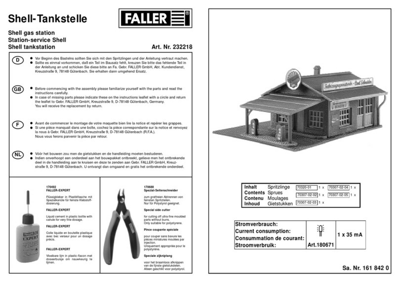 Faller SHELL GAS STATION User manual
