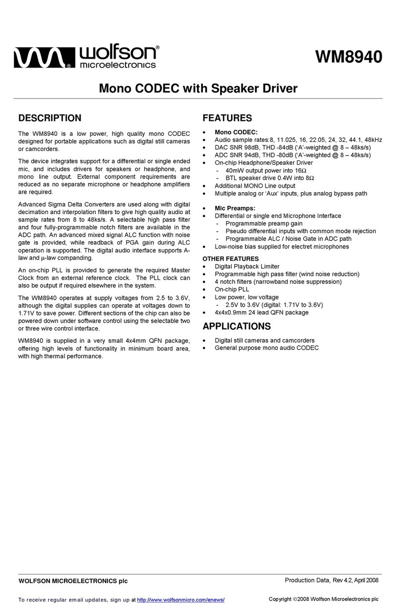 Wolfson WM8940 manual