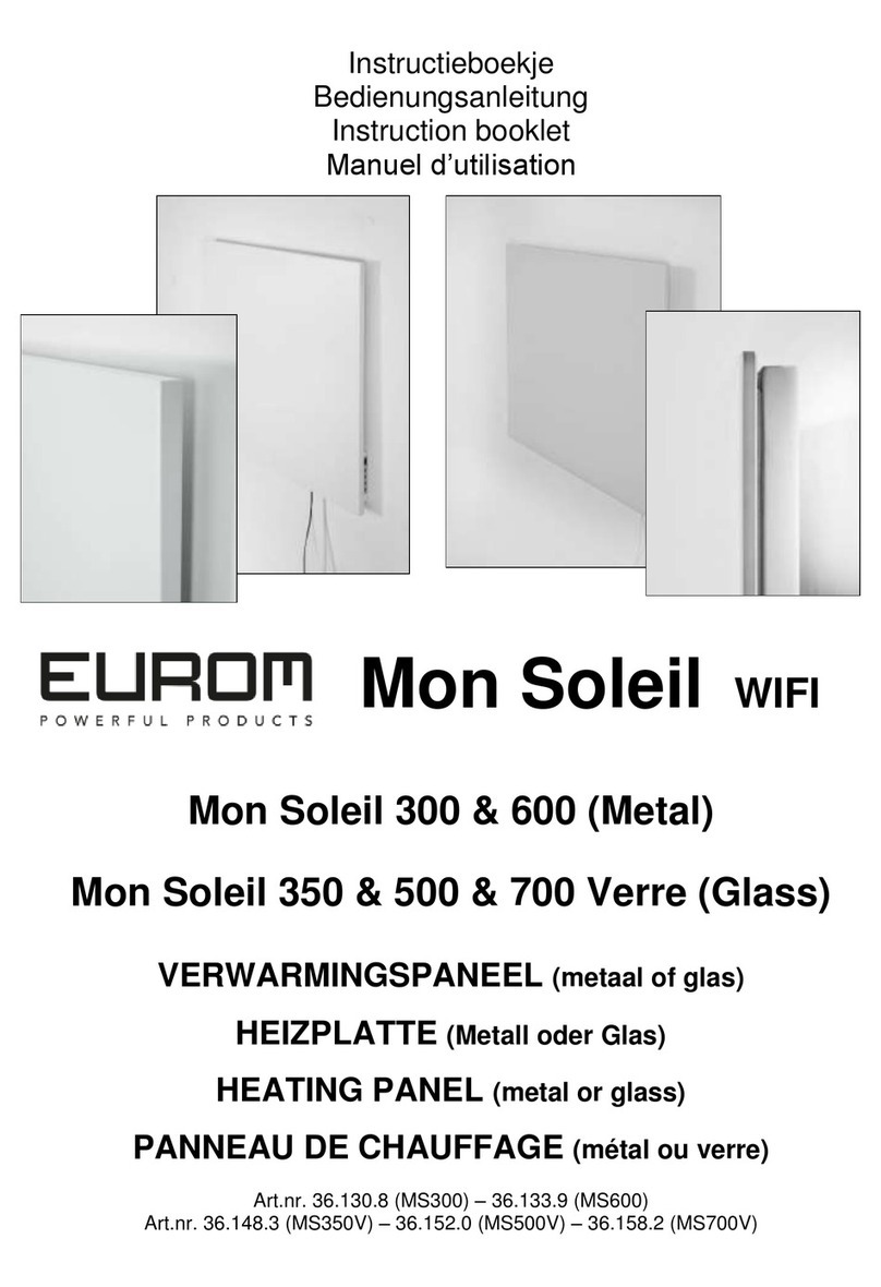 EUROM Mon Soleil 300 WIFI Instruction booklet