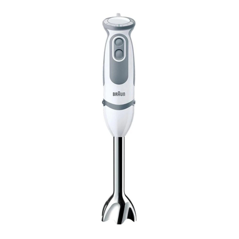 Braun Multiquick 5 MR 550 Buffet User manual