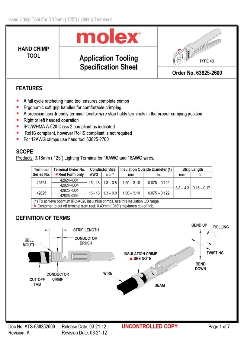 molex 63825-2600 Specification sheet