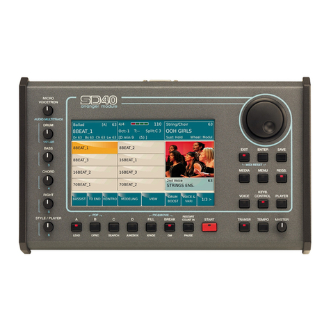 KETRON SD40 instruction manual