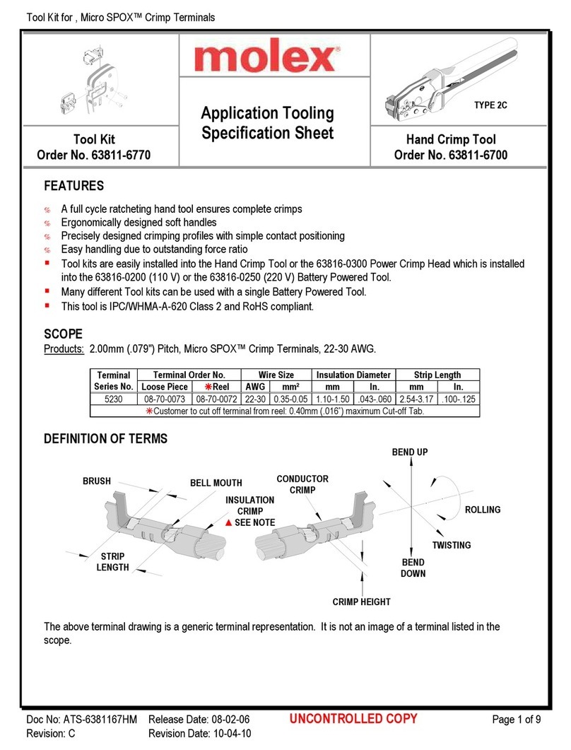 molex 207129 Series Specification sheet