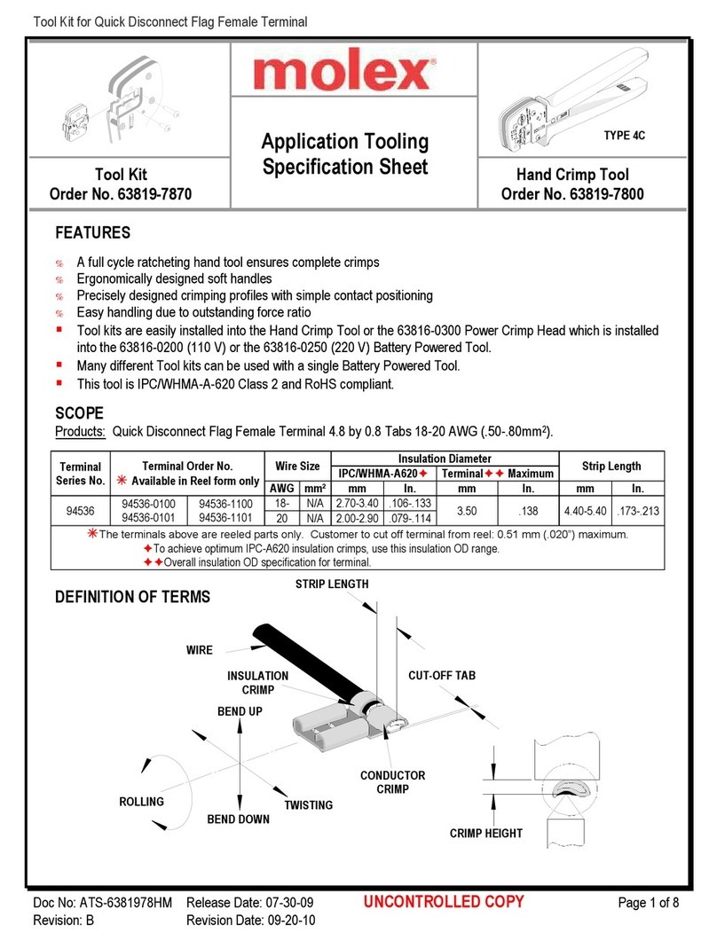 molex 207129 Series Specification sheet