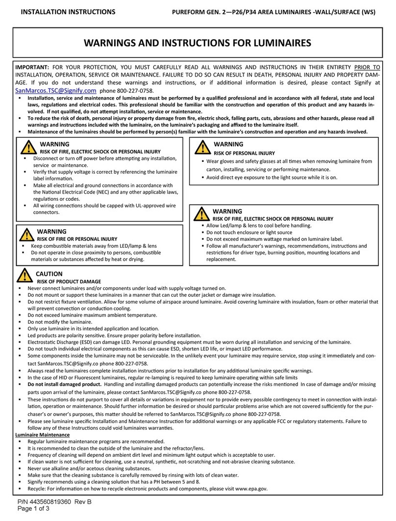 Gardco PUREFORM GEN. 2 P26 WS User manual