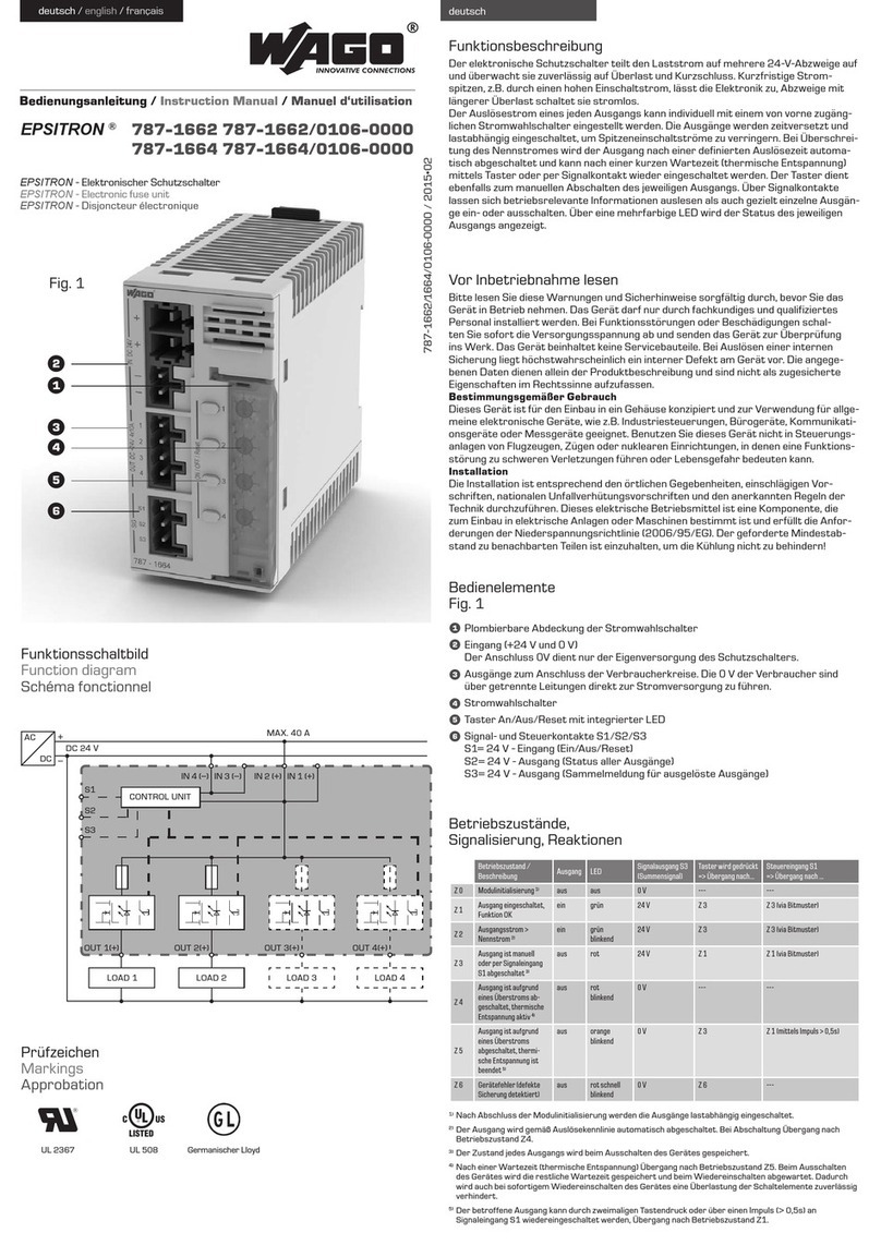 WAGO EPSITRON 787-1662 User manual