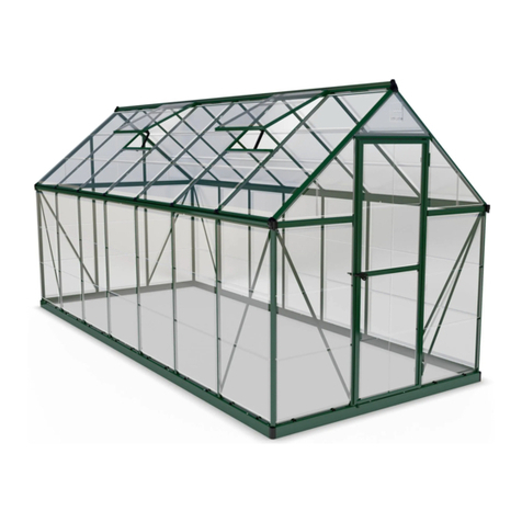 Palram Harmony 6x14 Clear Glazing Assembly instructions