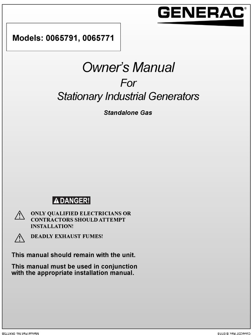 Generac Power Systems 0065791 User manual