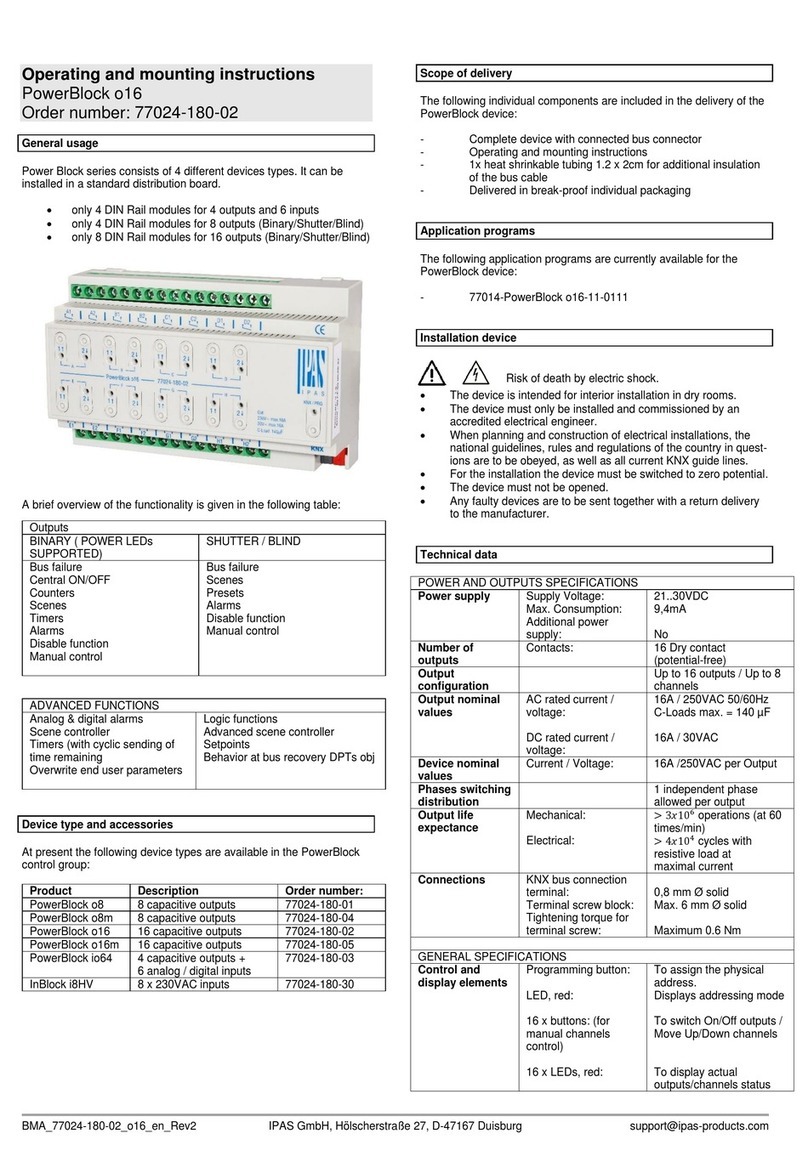 IPAS PowerBlock o8 Service manual
