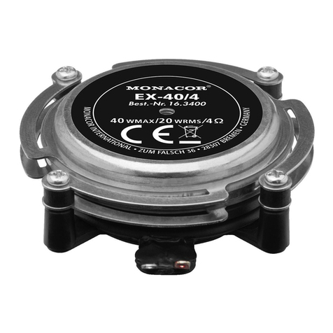 Monacor EX-40/4 User manual