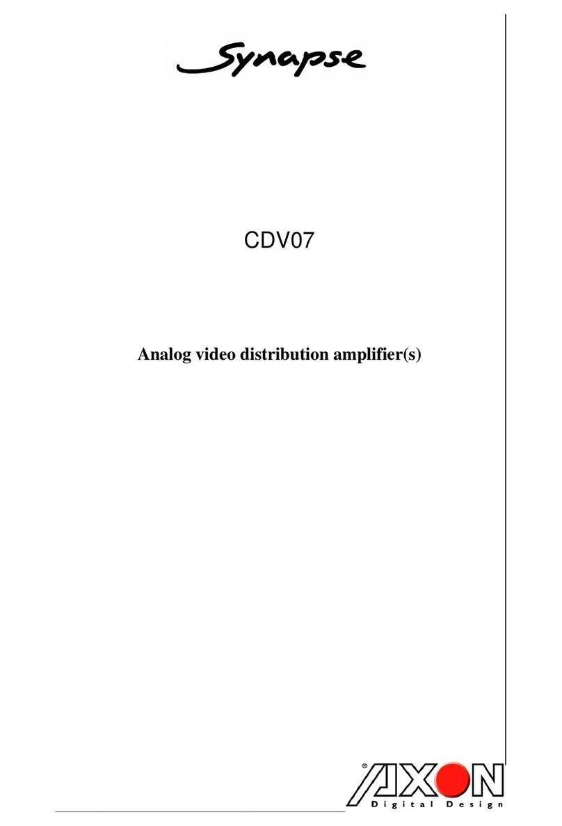 Axon Synapse CDV07 User manual
