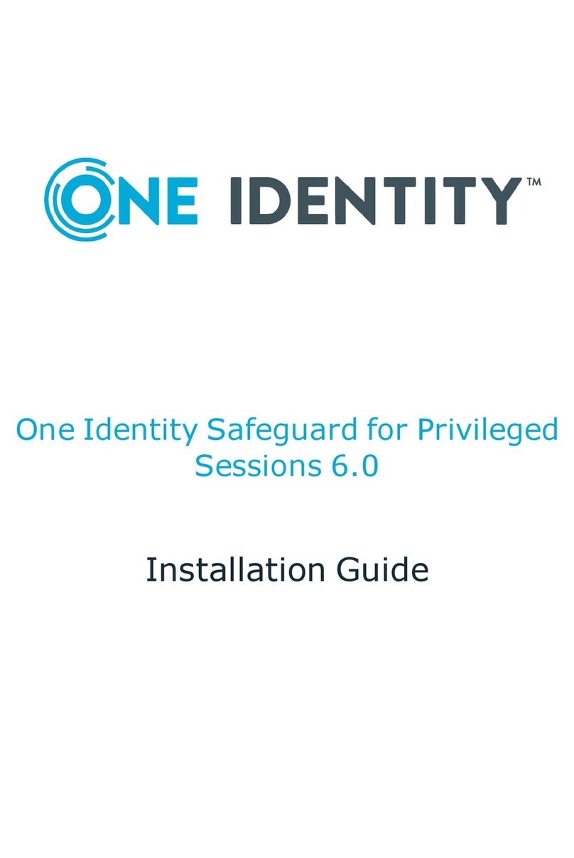 One Identity Safeguard for Privileged Sessions 6.0 Series installation guide