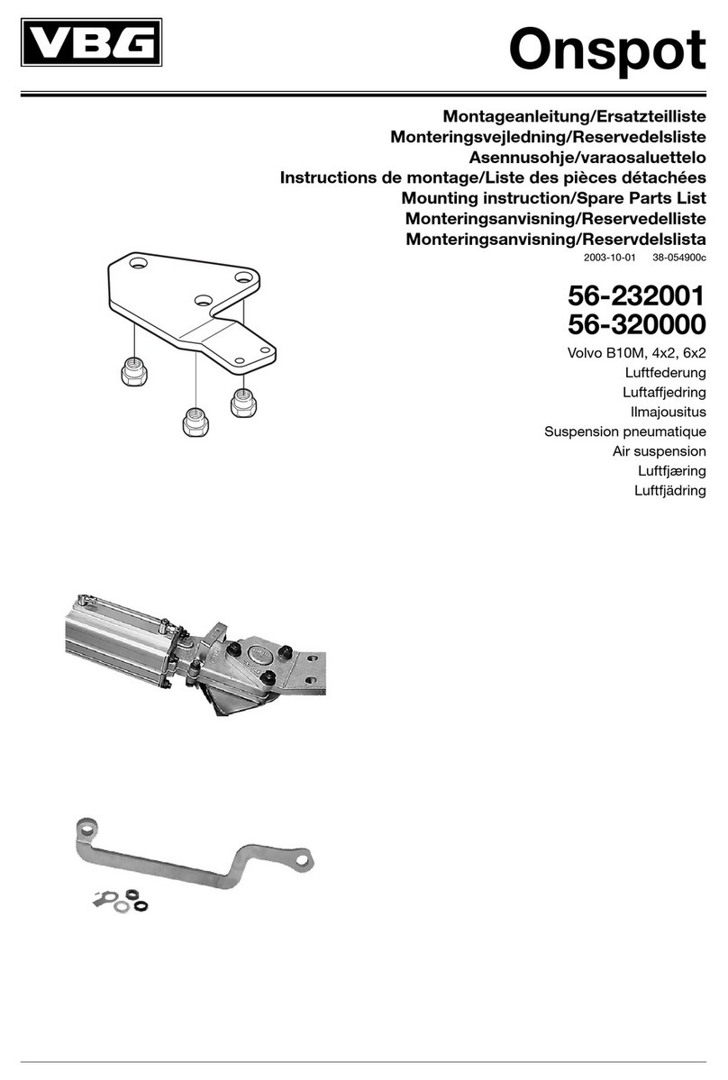 VBG Onspot Mounting instruction/Spare Parts List