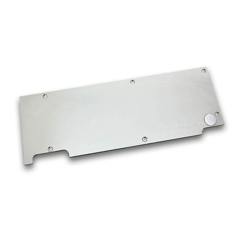 ekwb EK-FC980 GTX TF5 R2.0 Backplate Installation and mounting manuals