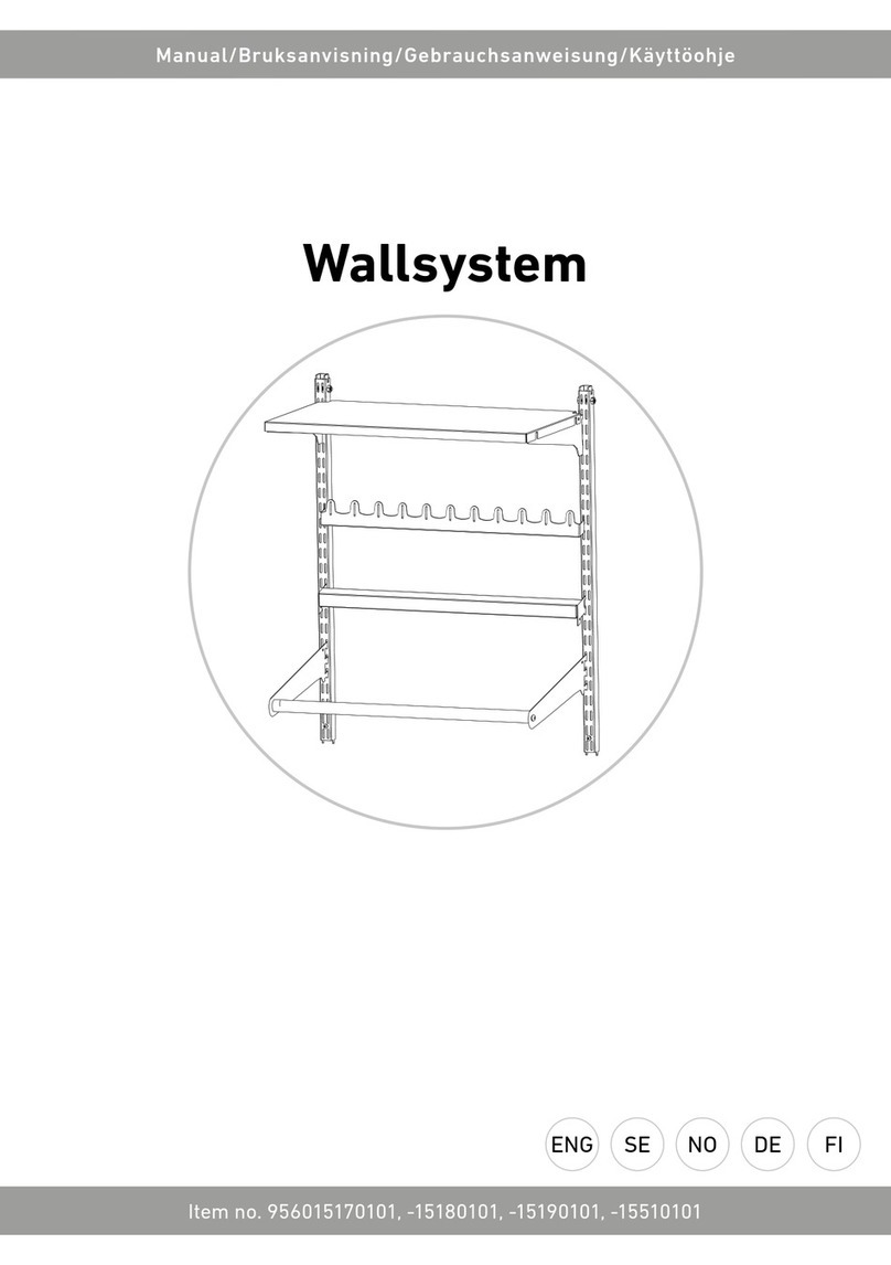 RUSTA Wallsystem 956015170101 User manual
