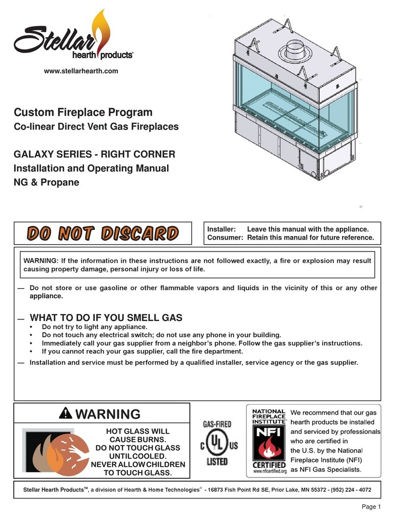 Stellar Hearth GALAXY Series Installation and operating manual Stellar Hearth GALAXY Series Installation and operating manual