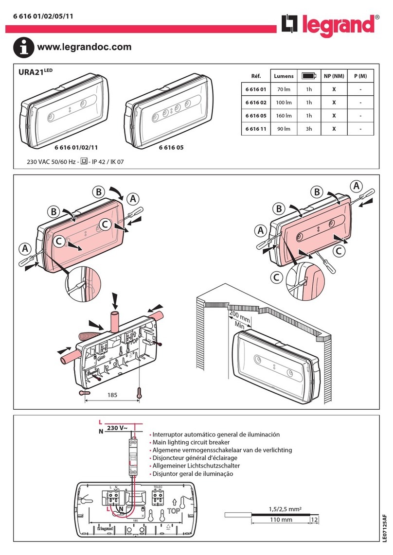 LEGRAND URA21LED manual