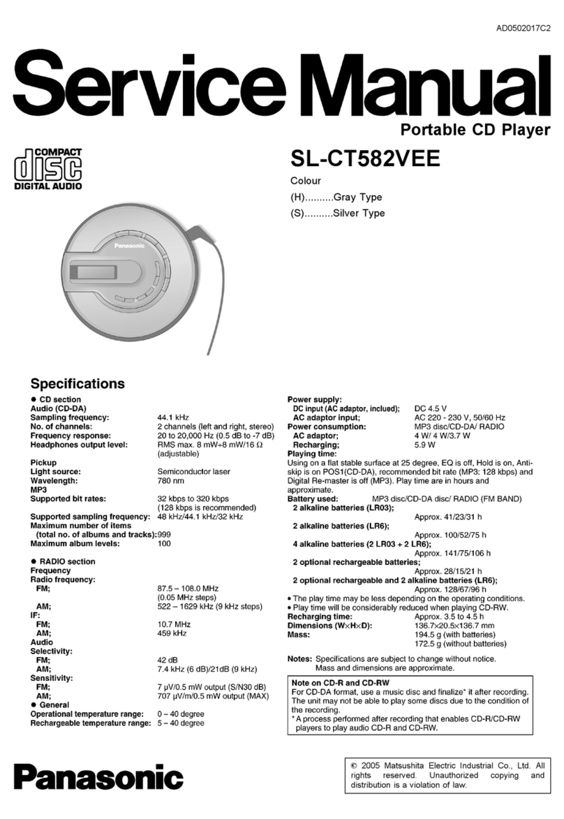 Panasonic SL-CT582VEE User manual
