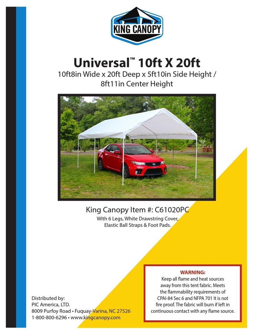 KING CANOPY Universal C61020PC User manual