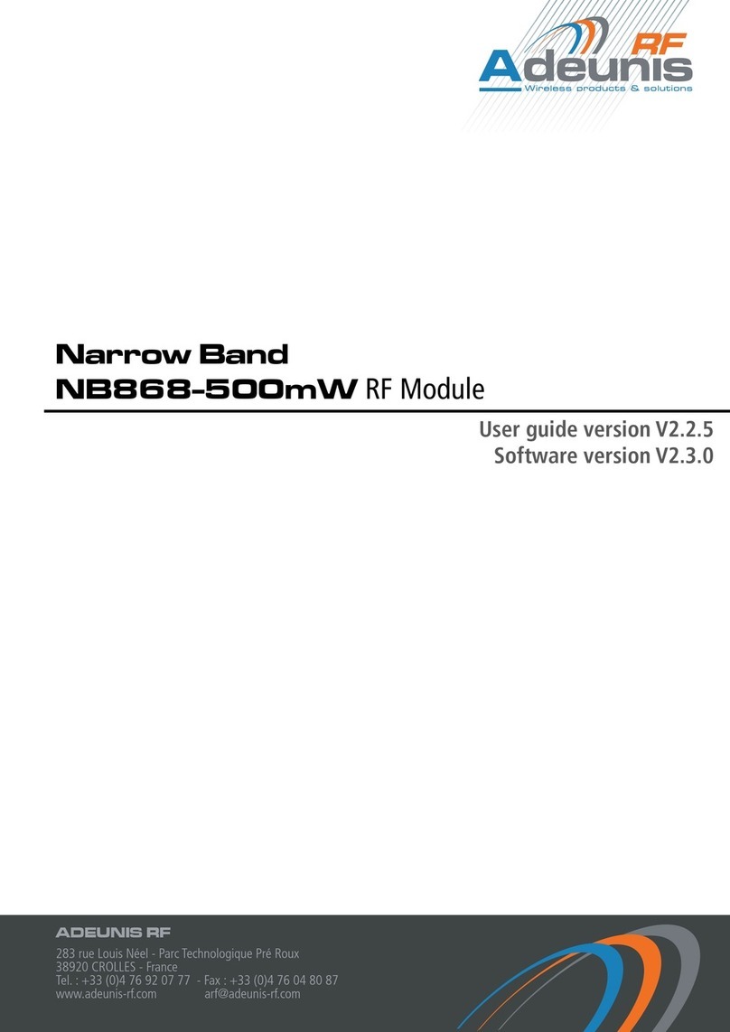 Adeunis RF Narrow Band NB868-500mW user guide