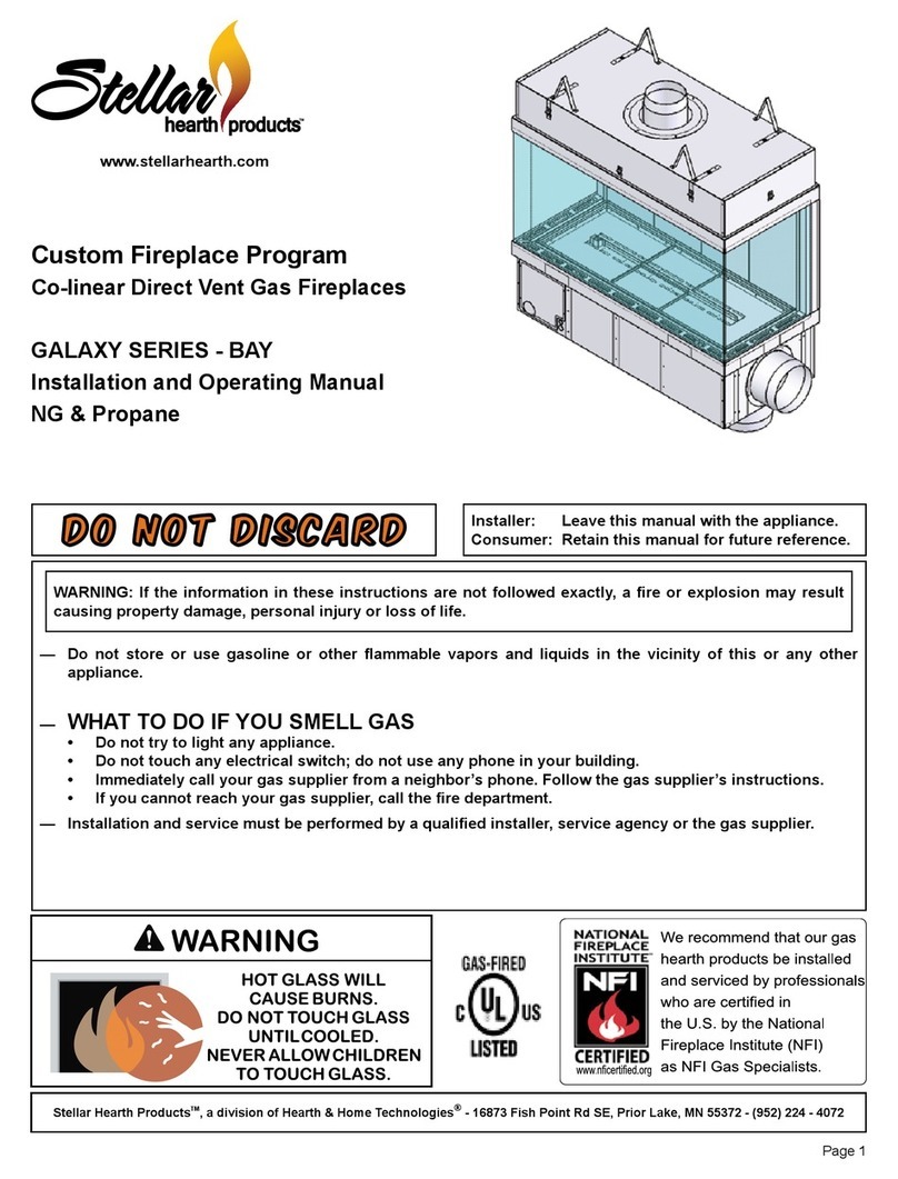 Stellar Hearth Products GALAXY BAY Series User manual