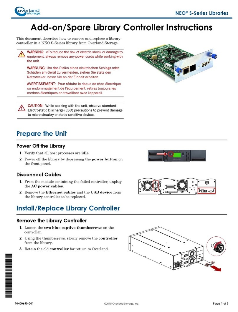Overland Storage NEO S-Series ADD-ON INSTRUCTIONS