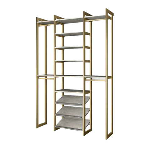 Martha Stewart California Closets Everyday 4.5ft Hanging Shoe Storage... manual