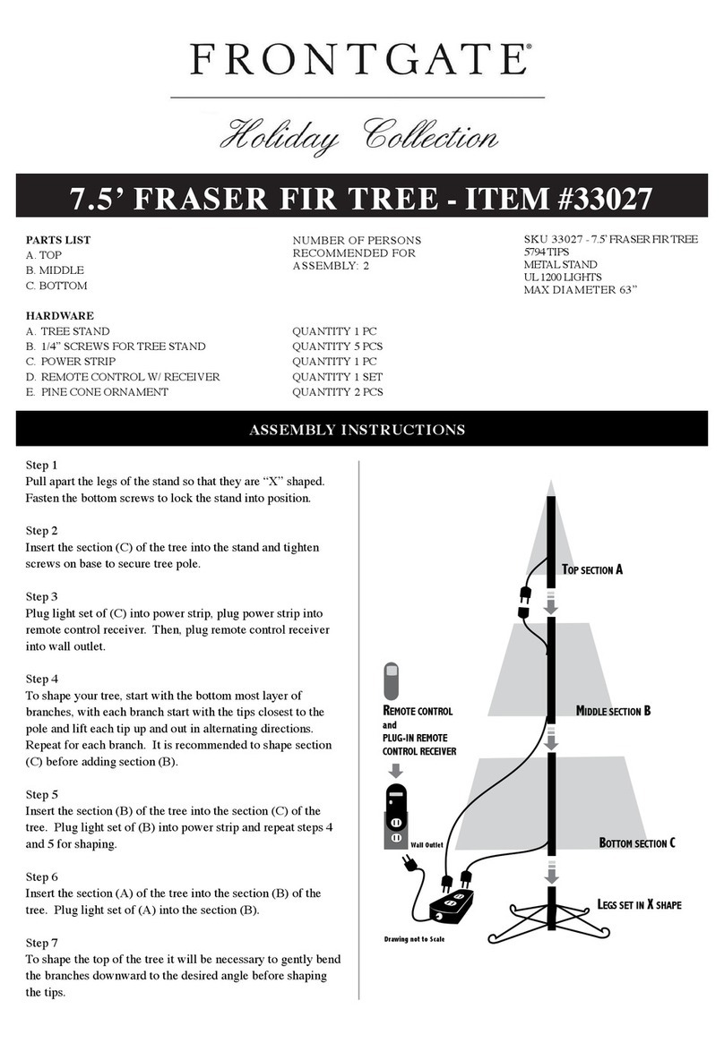 Frontgate Holiday 33027 User manual