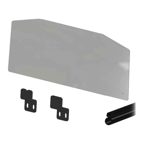 SuperATV Rear Windshield installation instructions