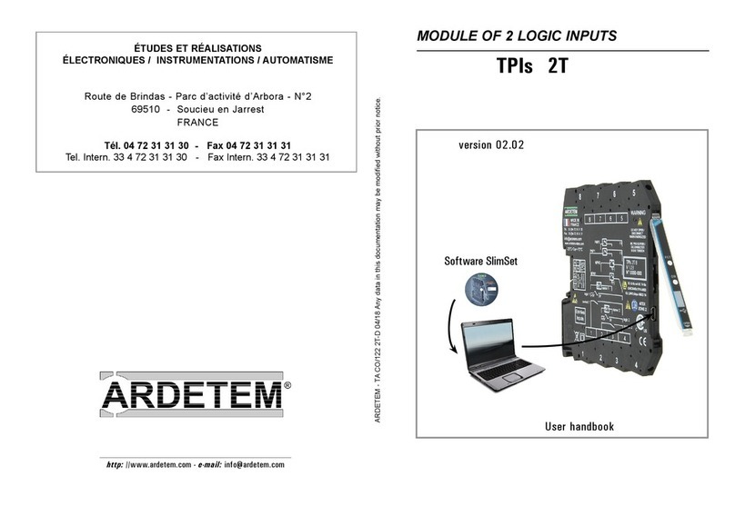 ARDETEM TPIs 2T User handbook