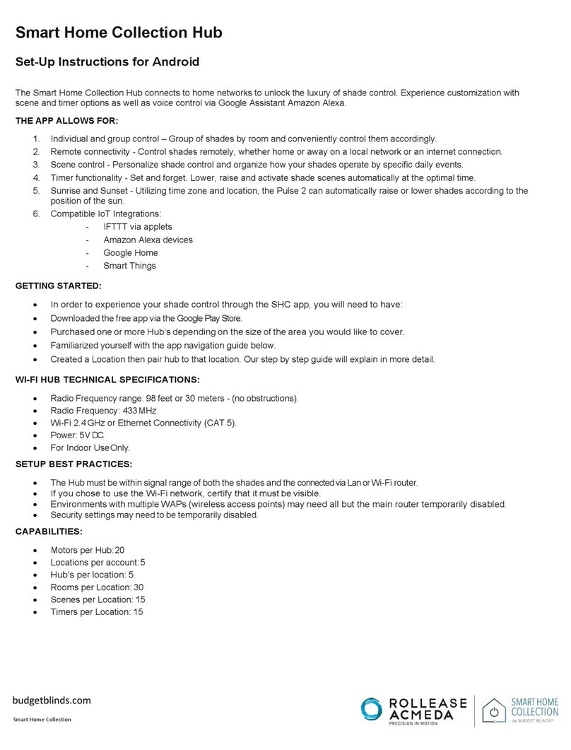 rollease acmeda Smart Home Hub Setup instructions rollease acmeda Smart Home Hub Setup instructions