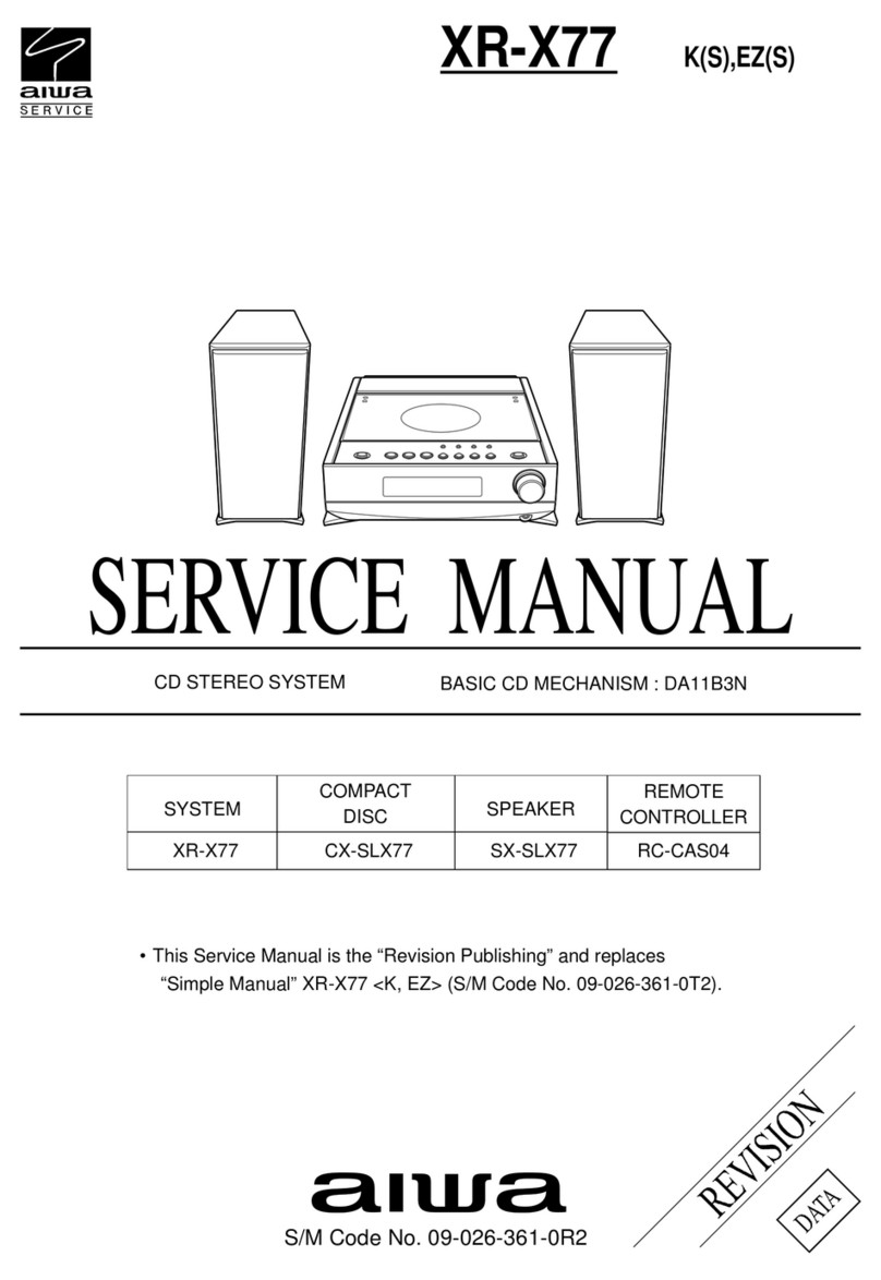 Aiwa XR-X77 Service manual
