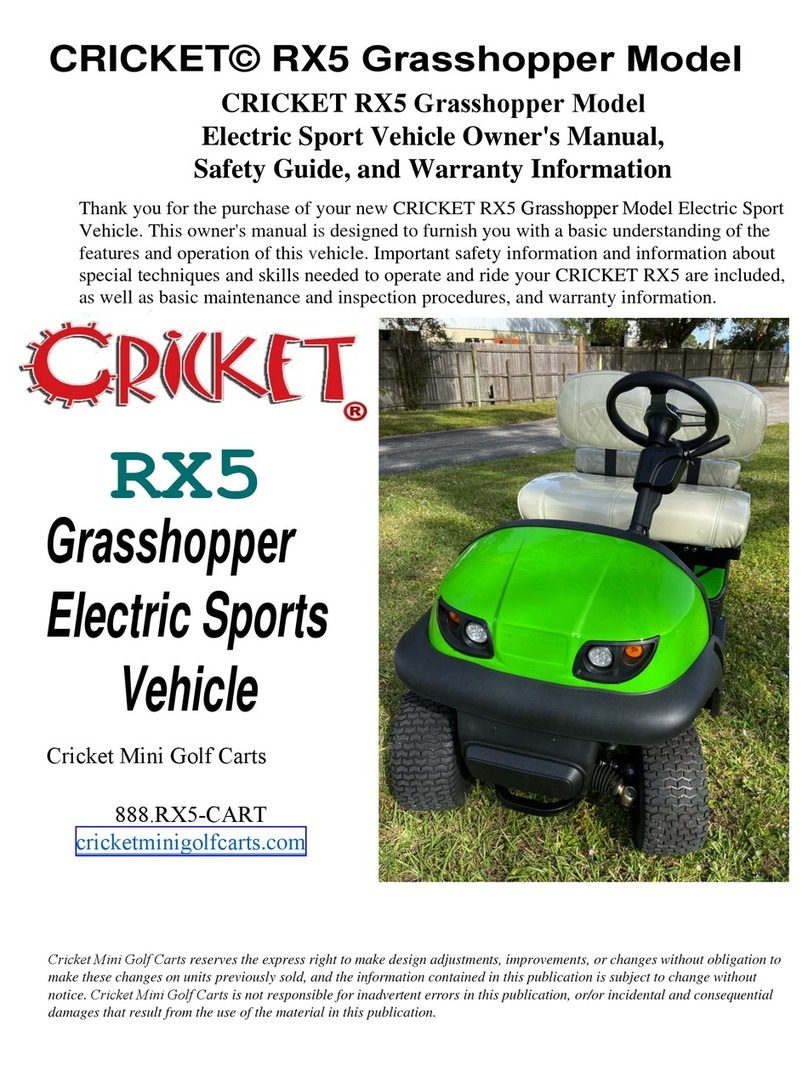 Cricket RX-5 owner's manual