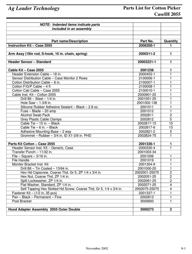 Ag Leader Technology CaseIH 2055 manual