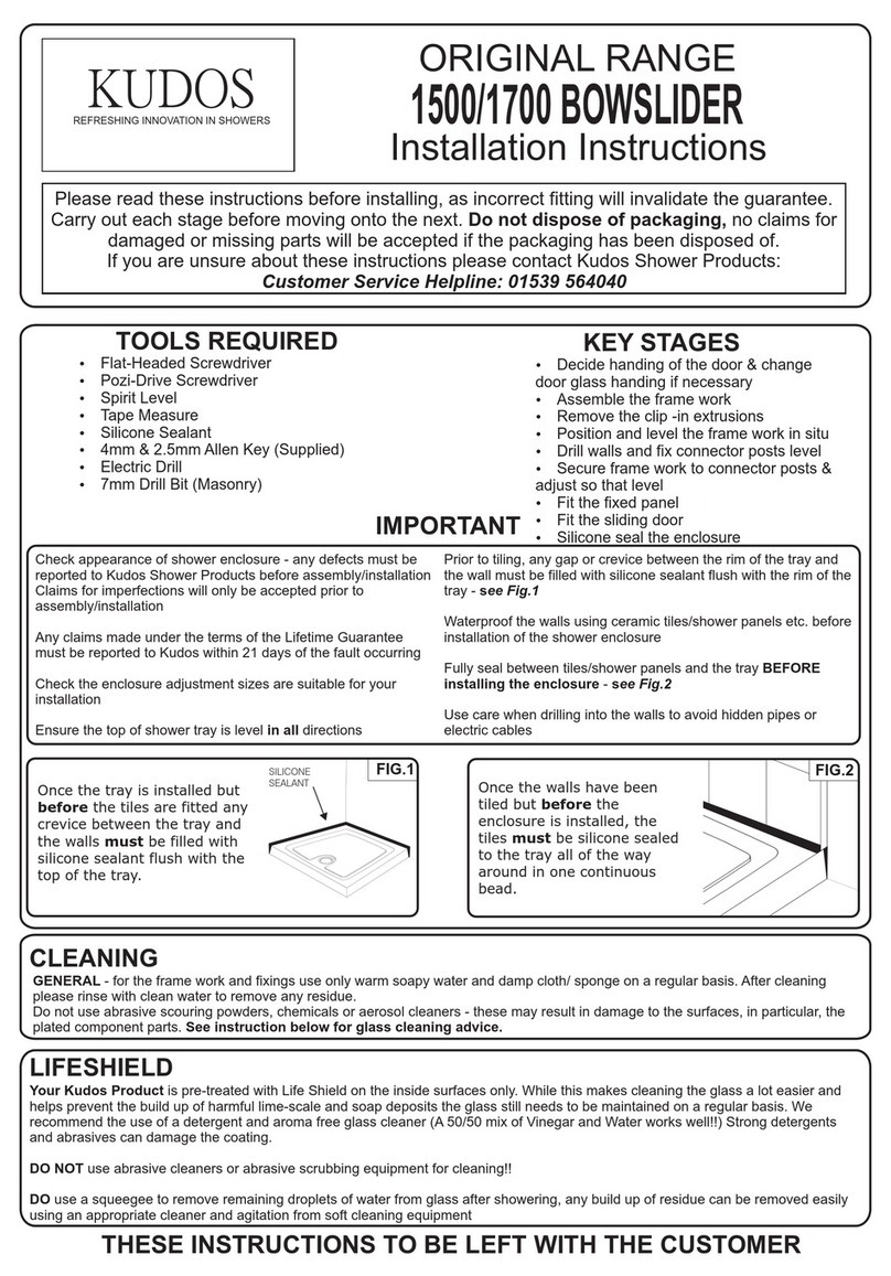 KUDOS ORIGINAL Series installation instructions