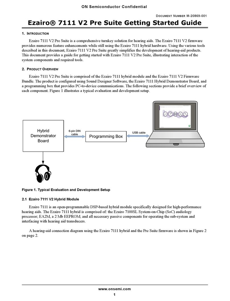 ON Semiconductor Ezairo 7111 V2 Pre Suite User manual