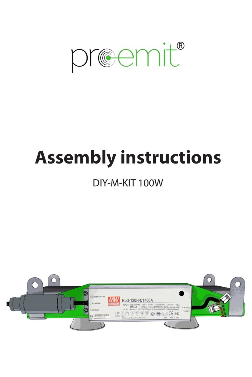 pro-emit DIY-M-KIT 100W Assembly instructions