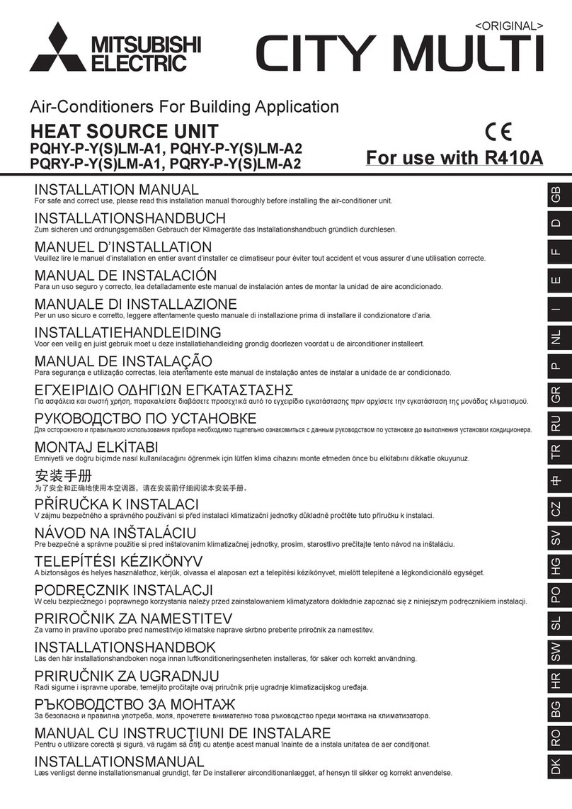 Mitsubishi Electric City Multi Series User manual